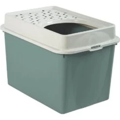 Berty Cat Toilet Top Rotho Mypet Vert D'eau