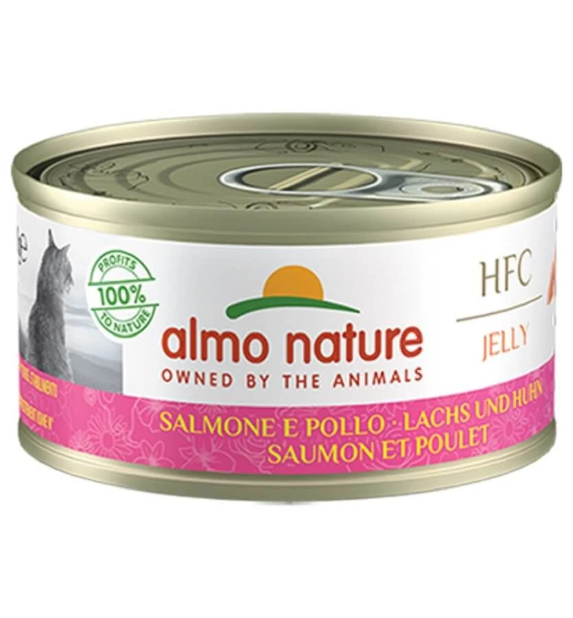 Almo Nature Chat Jelly HFC Saumon Poulet 24 X 70 G