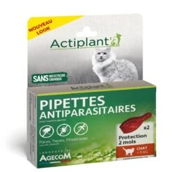 Actiplant Pipettes Antiparasitaires Chat >5 Kg X2