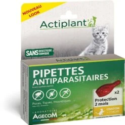 Actiplant Pipettes Antiparasitaires Chaton X2