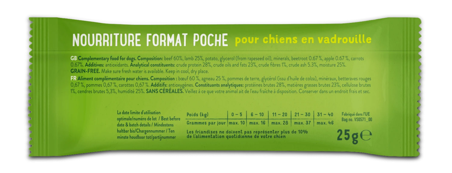 Edgard & Cooper Barre Pour Toutou Overbooké Agneau & Boeuf 25 G 4 Edgard & Cooper Barre Pour Toutou Overbooké Agneau & Boeuf 25 G – Image 2