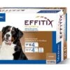 Effitix Spot On Très Grand Chien 40 - 60 Kg 4 Pipettes -Animalerie effitix 40 60 x4france 1