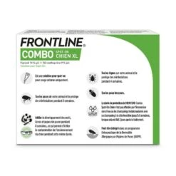 Frontline Combo Chien 40-60 Kg 4 Pipettes -Animalerie frontline combo chien 40 60 kg 4 pipettes 2