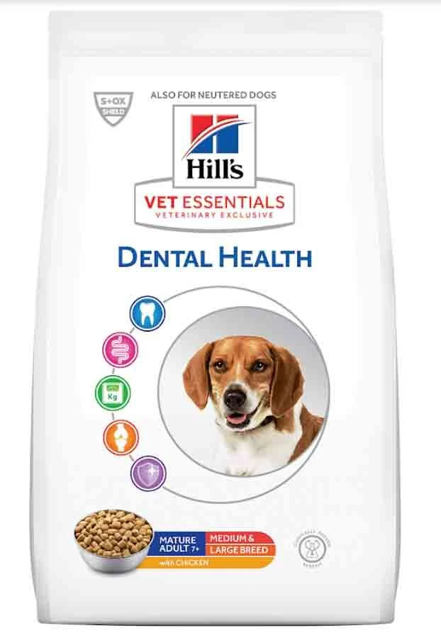 Hill's Science Plan VetEssentials Canine Mature Dental Health Medium & Large Poulet 10 Kg 3 Hill's Science Plan VetEssentials Canine Mature Dental Health Medium & Large Poulet 10 Kg