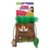 KONG Puzzlements Hideaway Chat -Animalerie kong holiday puzzlements souche d arbre pain d epice chat