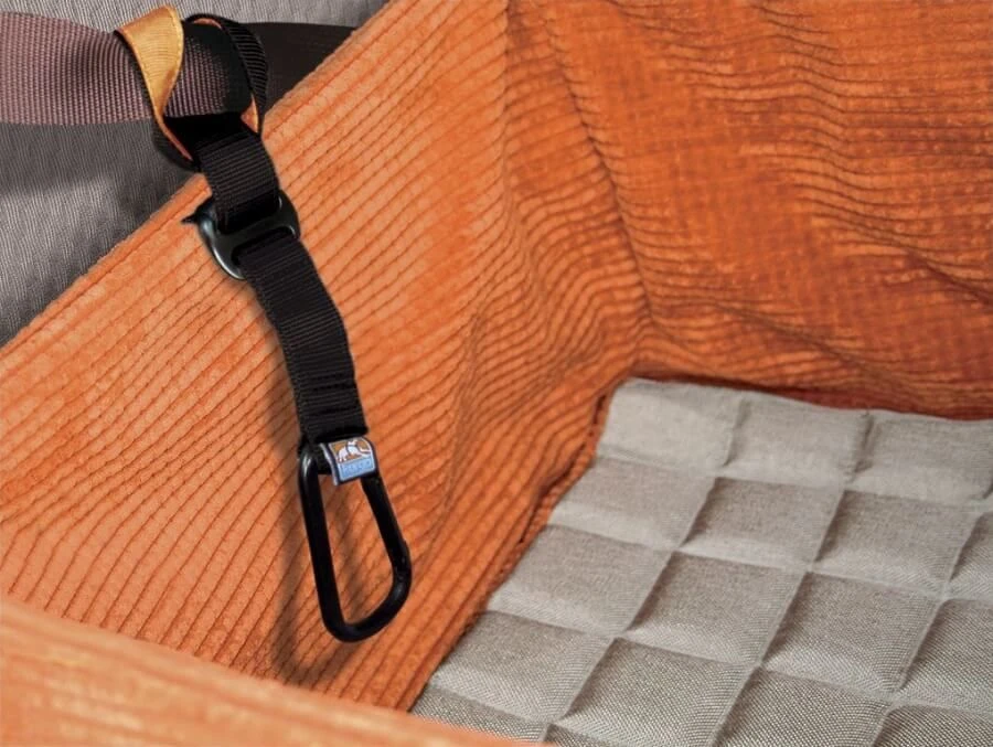 Kurgo Skybox Booster Siège Rehausseur Voiture Pour Chien Noir Et Orange – Image 2