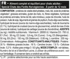 Royal Canin Chat Norvégien Adult 10 Kg -Animalerie norv ad composition 1