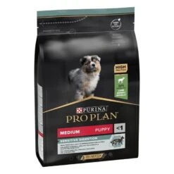 Purina Proplan Chiot Medium Sensitive Digestion Agneau OPTIDIGEST 3 Kg -Animalerie purina pro plan dog medium puppy sensitive digestion agneau optidigest 3 kg 2