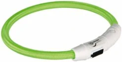 Trixie Collier Lumineux USB Flash Vert Chien L-XL