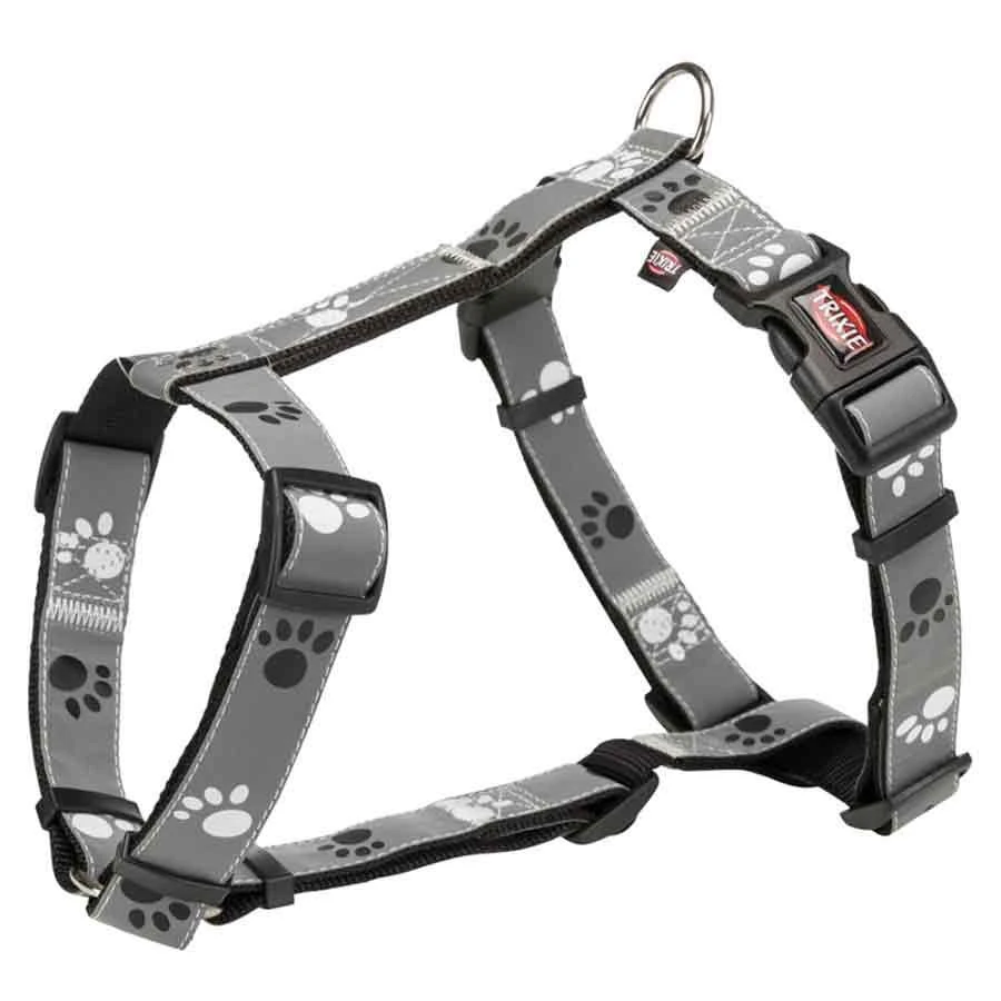 Trixie Harnais H Silver Reflect Pour Chien M-L 3 Trixie Harnais H Silver Reflect Pour Chien M-L