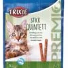 Trixie Premio Stick Quintett Volaille & Foie Chat 5 X 5 G 1 Trixie Premio Stick Quintett Volaille & Foie Chat 5 X 5 G -Animalerie trixie premio anti hairball a la volaille et au foie en stick pour chat 20 grs