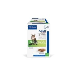 Animalerie -Animalerie virbac veterinary hpm cat adultneutered salmon bouchees 12 sachets de 85g 1